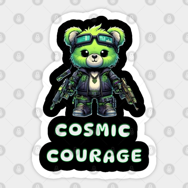 Cosmic Courage Sticker by Out of the world